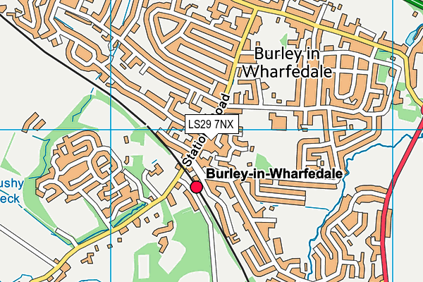 LS29 7NX map - OS VectorMap District (Ordnance Survey) LS29 7NX map - OS VectorMap District (Ordnance Survey)
