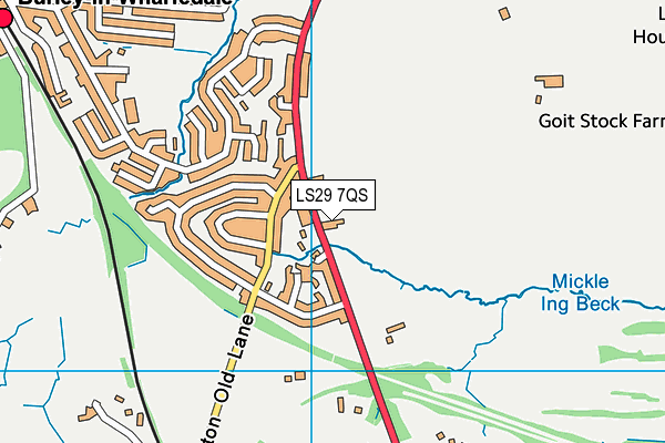 LS29 7QS map - OS VectorMap District (Ordnance Survey) LS29 7QS map - OS VectorMap District (Ordnance Survey)