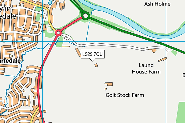 LS29 7QU map - OS VectorMap District (Ordnance Survey) LS29 7QU map - OS VectorMap District (Ordnance Survey)