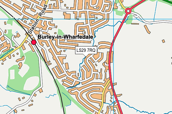 LS29 7RQ map - OS VectorMap District (Ordnance Survey)