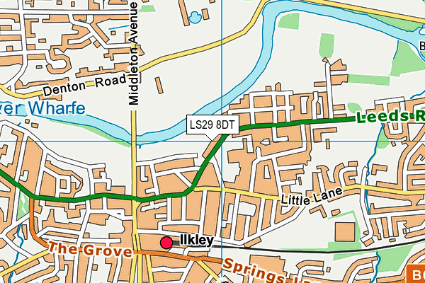 LS29 8DT map - OS VectorMap District (Ordnance Survey) LS29 8DT map - OS VectorMap District (Ordnance Survey)