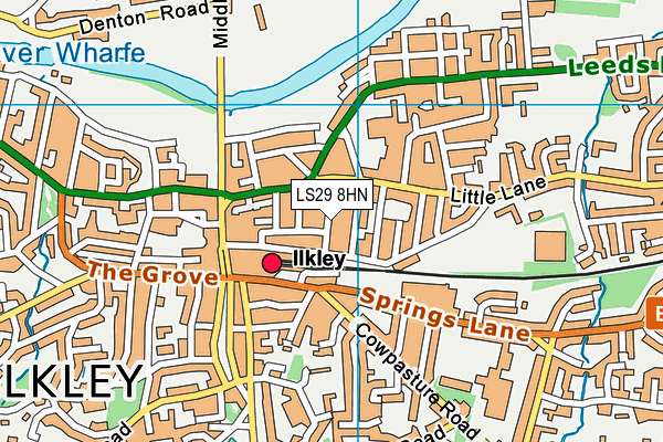 LS29 8HN map - OS VectorMap District (Ordnance Survey)