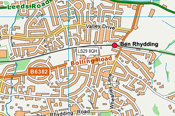 LS29 8QH map - OS VectorMap District (Ordnance Survey) LS29 8QH map - OS VectorMap District (Ordnance Survey)