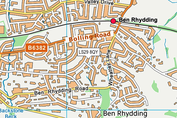 LS29 8QY map - OS VectorMap District (Ordnance Survey) LS29 8QY map - OS VectorMap District (Ordnance Survey)
