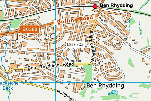 LS29 8QZ map - OS VectorMap District (Ordnance Survey) LS29 8QZ map - OS VectorMap District (Ordnance Survey)