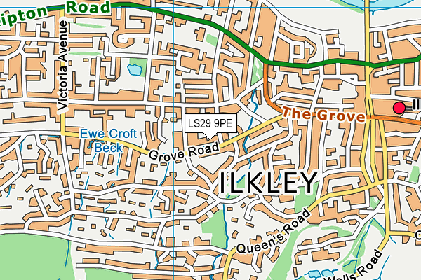 LS29 9PE map - OS VectorMap District (Ordnance Survey) LS29 9PE map - OS VectorMap District (Ordnance Survey)