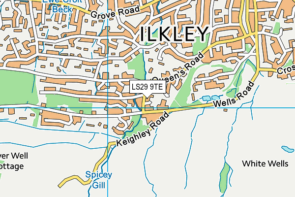 LS29 9TE map - OS VectorMap District (Ordnance Survey) LS29 9TE map - OS VectorMap District (Ordnance Survey)