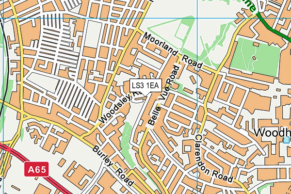 LS3 1EA map - OS VectorMap District (Ordnance Survey) LS3 1EA map - OS VectorMap District (Ordnance Survey)