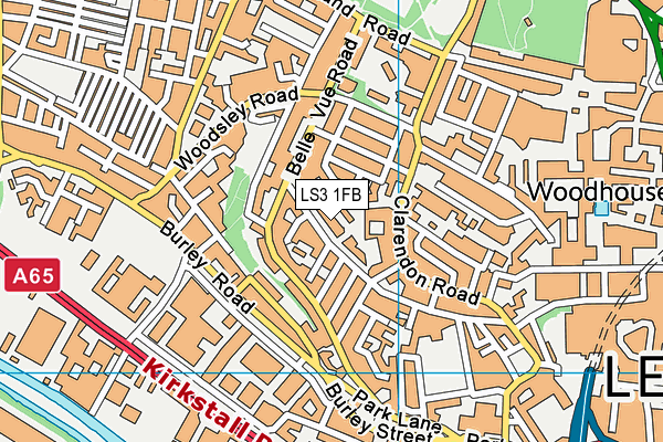 LS3 1FB map - OS VectorMap District (Ordnance Survey) LS3 1FB map - OS VectorMap District (Ordnance Survey)