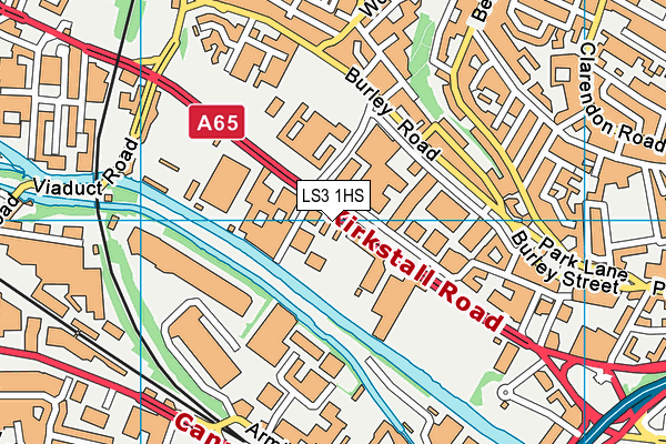 LS3 1HS map - OS VectorMap District (Ordnance Survey) LS3 1HS map - OS VectorMap District (Ordnance Survey)