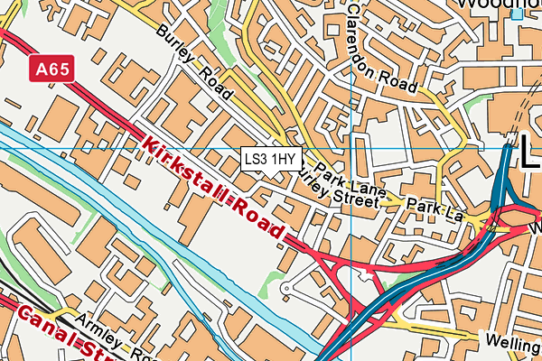 LS3 1HY map - OS VectorMap District (Ordnance Survey) LS3 1HY map - OS VectorMap District (Ordnance Survey)