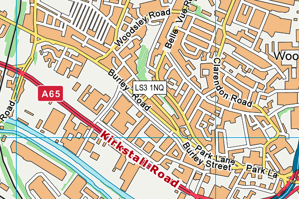 LS3 1NQ map - OS VectorMap District (Ordnance Survey) LS3 1NQ map - OS VectorMap District (Ordnance Survey)