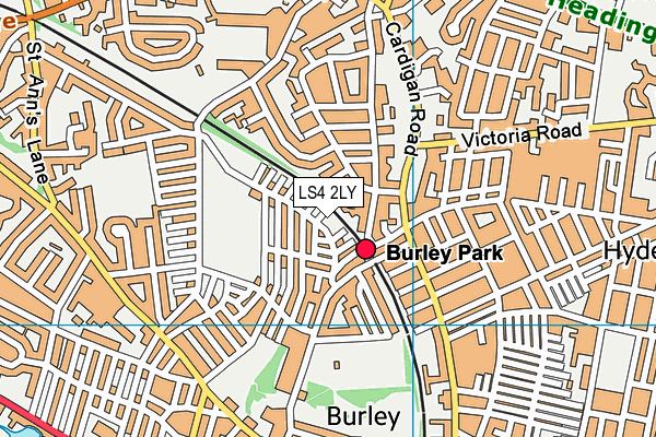 LS4 2LY map - OS VectorMap District (Ordnance Survey) LS4 2LY map - OS VectorMap District (Ordnance Survey)