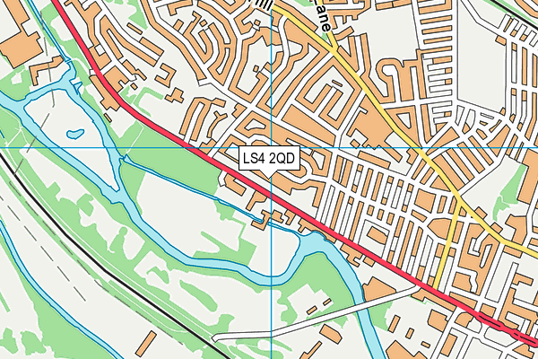 LS4 2QD map - OS VectorMap District (Ordnance Survey) LS4 2QD map - OS VectorMap District (Ordnance Survey)