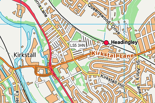 LS5 3HN map - OS VectorMap District (Ordnance Survey) LS5 3HN map - OS VectorMap District (Ordnance Survey)