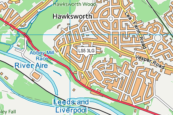 LS5 3LG map - OS VectorMap District (Ordnance Survey) LS5 3LG map - OS VectorMap District (Ordnance Survey)