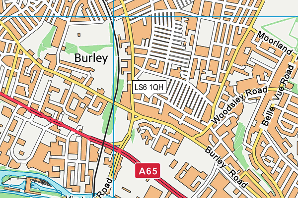 LS6 1QH map - OS VectorMap District (Ordnance Survey) LS6 1QH map - OS VectorMap District (Ordnance Survey)