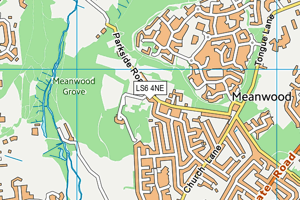 LS6 4NE map - OS VectorMap District (Ordnance Survey) LS6 4NE map - OS VectorMap District (Ordnance Survey)