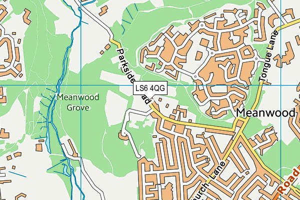 LS6 4QG map - OS VectorMap District (Ordnance Survey) LS6 4QG map - OS VectorMap District (Ordnance Survey)