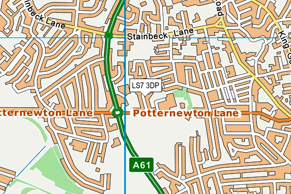 LS7 3DP map - OS VectorMap District (Ordnance Survey) LS7 3DP map - OS VectorMap District (Ordnance Survey)