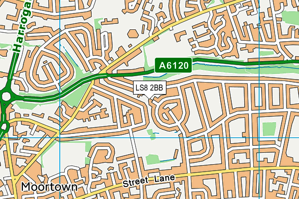 LS8 2BB map - OS VectorMap District (Ordnance Survey) LS8 2BB map - OS VectorMap District (Ordnance Survey)