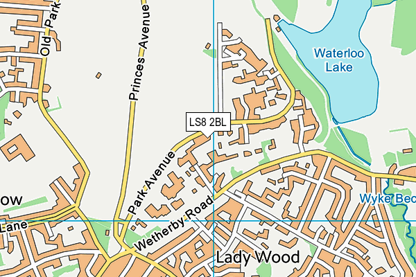 LS8 2BL map - OS VectorMap District (Ordnance Survey) LS8 2BL map - OS VectorMap District (Ordnance Survey)