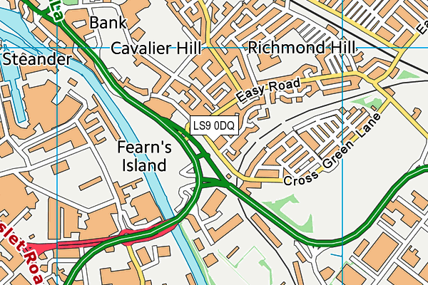 LS9 0DQ map - OS VectorMap District (Ordnance Survey) LS9 0DQ map - OS VectorMap District (Ordnance Survey)