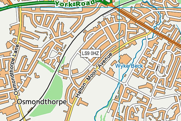 LS9 0HZ map - OS VectorMap District (Ordnance Survey) LS9 0HZ map - OS VectorMap District (Ordnance Survey)