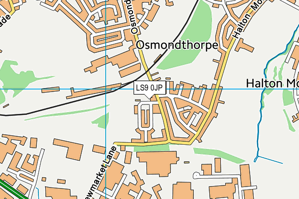 LS9 0JP map - OS VectorMap District (Ordnance Survey) LS9 0JP map - OS VectorMap District (Ordnance Survey)