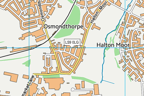 LS9 0LG map - OS VectorMap District (Ordnance Survey) LS9 0LG map - OS VectorMap District (Ordnance Survey)