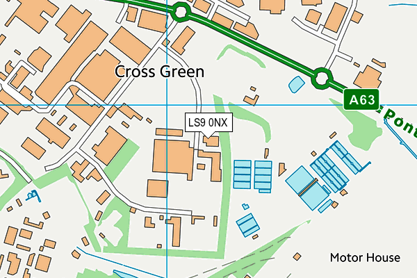 LS9 0NX map - OS VectorMap District (Ordnance Survey)