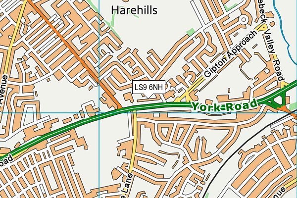 LS9 6NH map - OS VectorMap District (Ordnance Survey) LS9 6NH map - OS VectorMap District (Ordnance Survey)