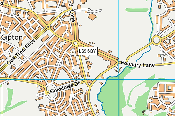 LS9 6QY map - OS VectorMap District (Ordnance Survey) LS9 6QY map - OS VectorMap District (Ordnance Survey)