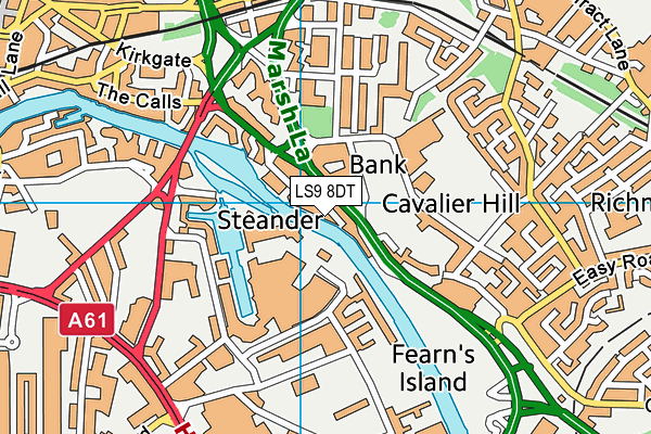 LS9 8DT map - OS VectorMap District (Ordnance Survey) LS9 8DT map - OS VectorMap District (Ordnance Survey)
