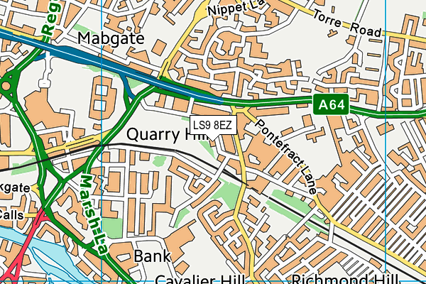 LS9 8EZ map - OS VectorMap District (Ordnance Survey) LS9 8EZ map - OS VectorMap District (Ordnance Survey)