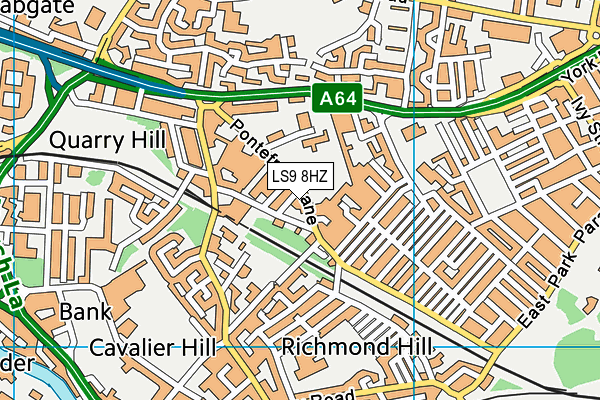LS9 8HZ map - OS VectorMap District (Ordnance Survey) LS9 8HZ map - OS VectorMap District (Ordnance Survey)