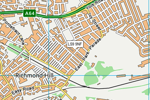 LS9 9NF map - OS VectorMap District (Ordnance Survey) LS9 9NF map - OS VectorMap District (Ordnance Survey)