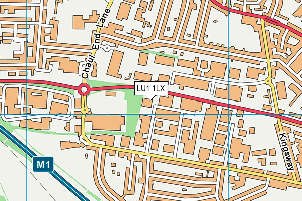 LU1 1LX map - OS VectorMap District (Ordnance Survey) LU1 1LX map - OS VectorMap District (Ordnance Survey)