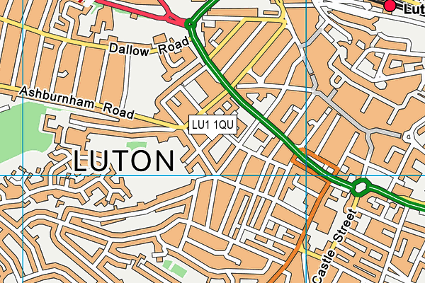 LU1 1QU map - OS VectorMap District (Ordnance Survey) LU1 1QU map - OS VectorMap District (Ordnance Survey)