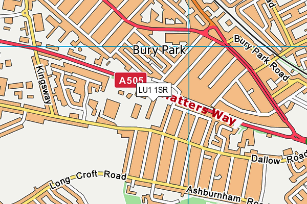 LU1 1SR map - OS VectorMap District (Ordnance Survey) LU1 1SR map - OS VectorMap District (Ordnance Survey)