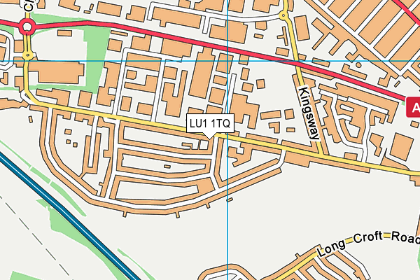 LU1 1TQ map - OS VectorMap District (Ordnance Survey) LU1 1TQ map - OS VectorMap District (Ordnance Survey)