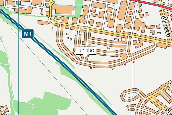 LU1 1UQ map - OS VectorMap District (Ordnance Survey) LU1 1UQ map - OS VectorMap District (Ordnance Survey)