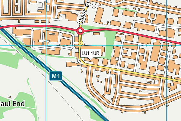 LU1 1UR map - OS VectorMap District (Ordnance Survey) LU1 1UR map - OS VectorMap District (Ordnance Survey)