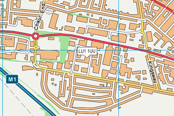 LU1 1UU map - OS VectorMap District (Ordnance Survey) LU1 1UU map - OS VectorMap District (Ordnance Survey)