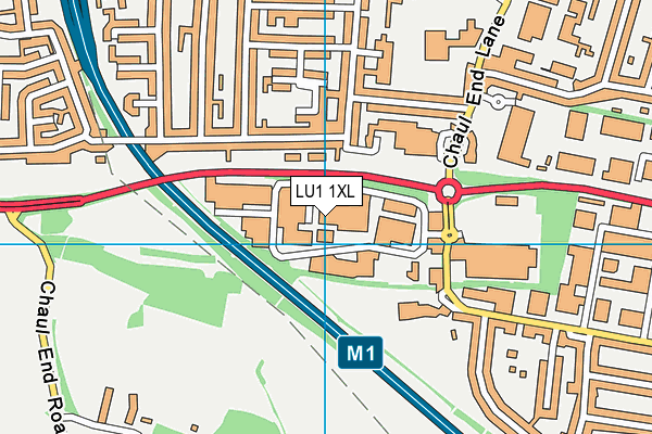 LU1 1XL map - OS VectorMap District (Ordnance Survey) LU1 1XL map - OS VectorMap District (Ordnance Survey)