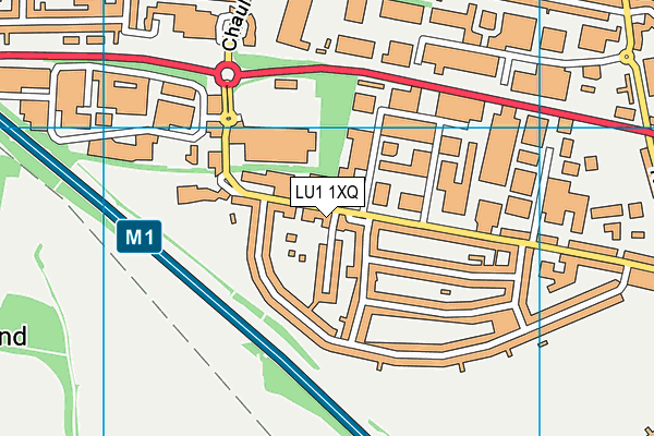 LU1 1XQ map - OS VectorMap District (Ordnance Survey) LU1 1XQ map - OS VectorMap District (Ordnance Survey)