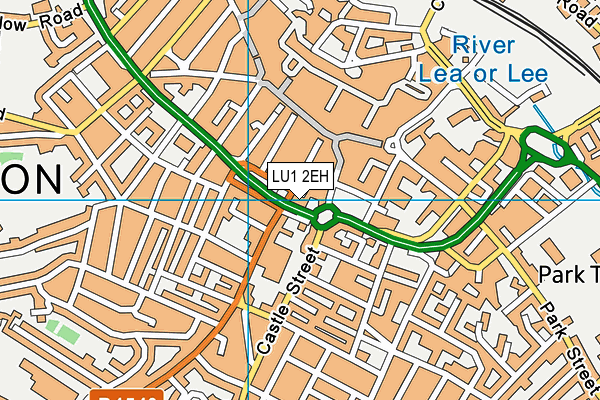 LU1 2EH map - OS VectorMap District (Ordnance Survey) LU1 2EH map - OS VectorMap District (Ordnance Survey)