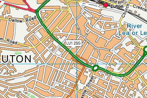 LU1 2SG map - OS VectorMap District (Ordnance Survey) LU1 2SG map - OS VectorMap District (Ordnance Survey)