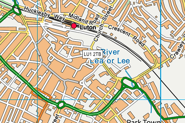 LU1 2TB map - OS VectorMap District (Ordnance Survey) LU1 2TB map - OS VectorMap District (Ordnance Survey)