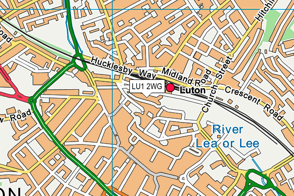 LU1 2WG map - OS VectorMap District (Ordnance Survey) LU1 2WG map - OS VectorMap District (Ordnance Survey)